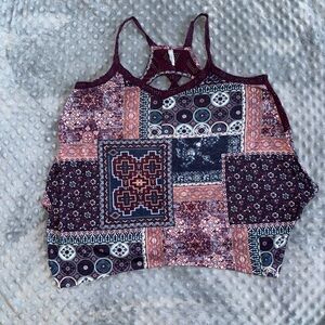 Vanity Multicolor Patchwork Camisole